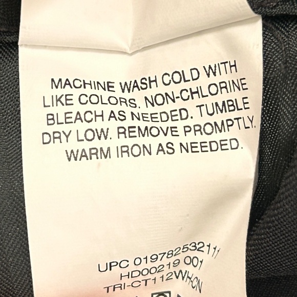 Haggar Dress Pants Mens 36x30 Black Classic Fit Cuffed Pleated Polyester Blend - Picture 7 of 7